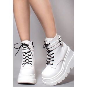 DEMONIA SHAKER 52 TECHNOPAGAN PLATFORM BOOTS